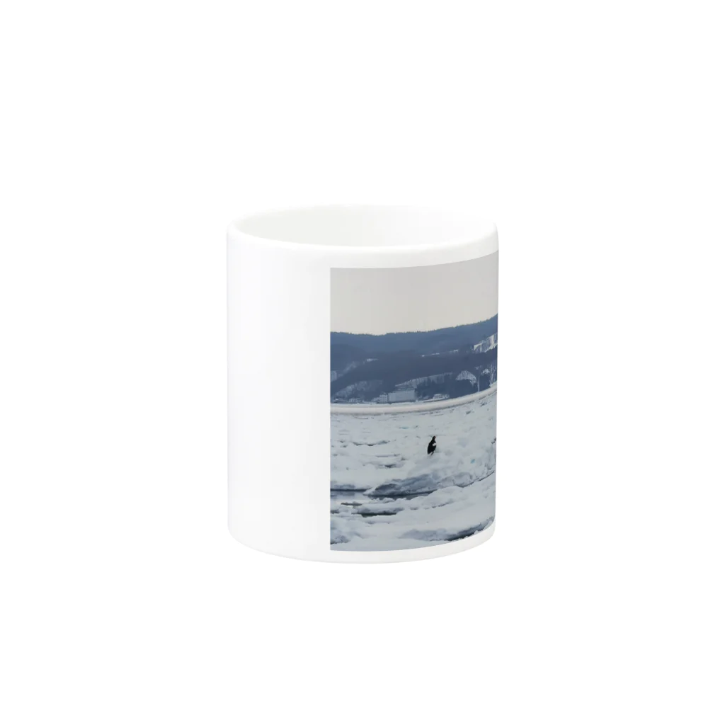 ハチドリ販売所の流氷と鳥 Mug :other side of the handle