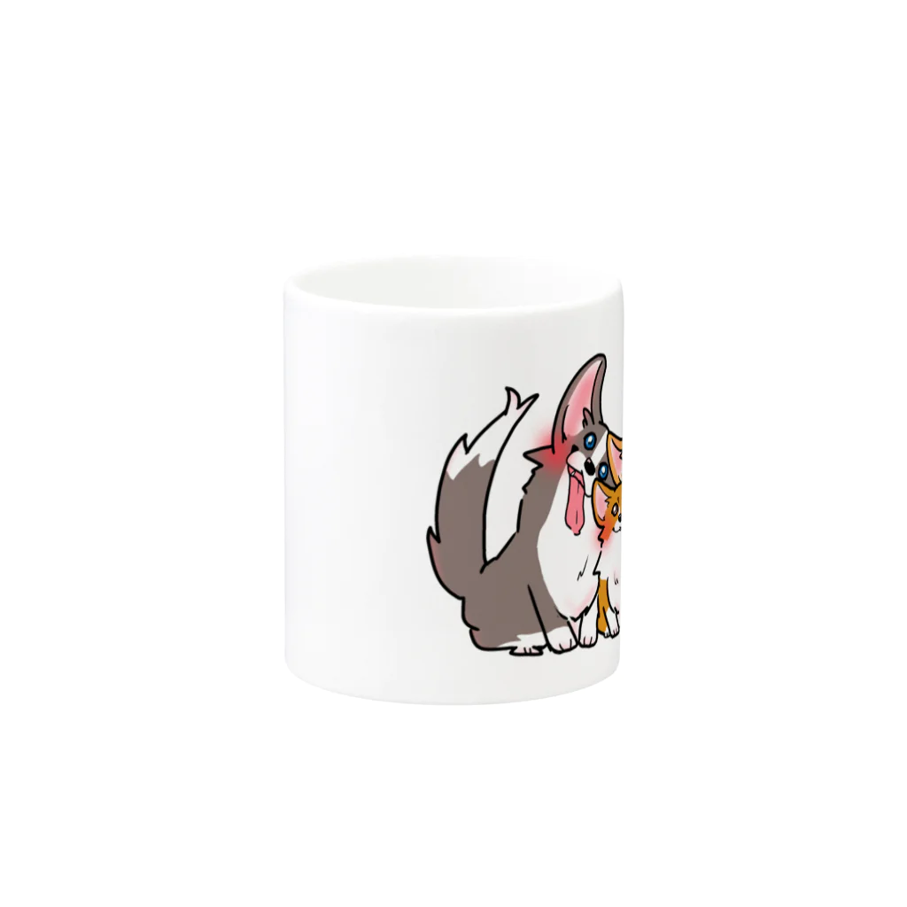 蒼い家の3こぎ Mug :other side of the handle