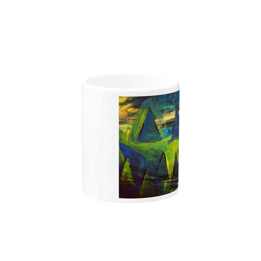 savaのSankaku tree Mug :other side of the handle