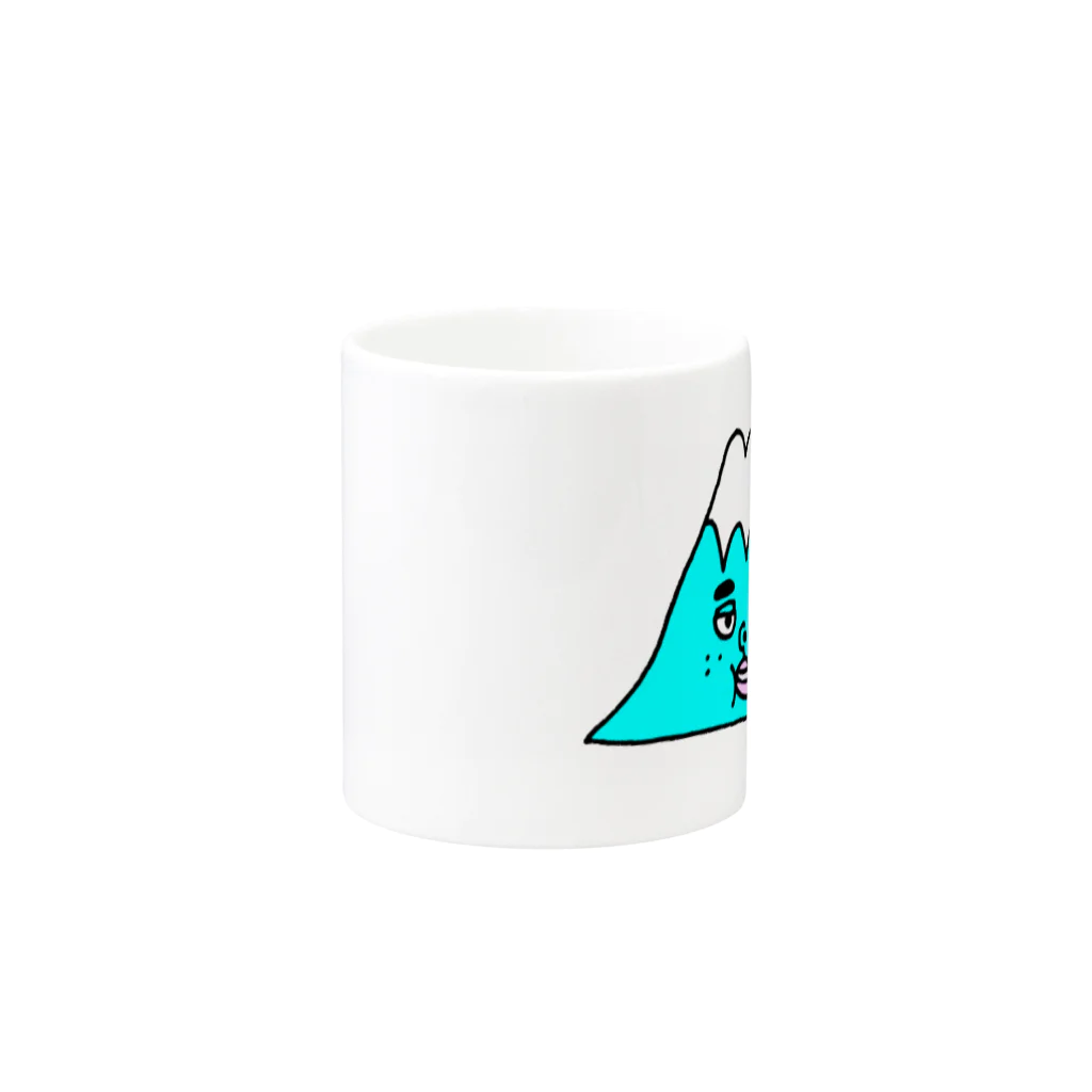 Chubby RecordsのFuji-san Mug :other side of the handle