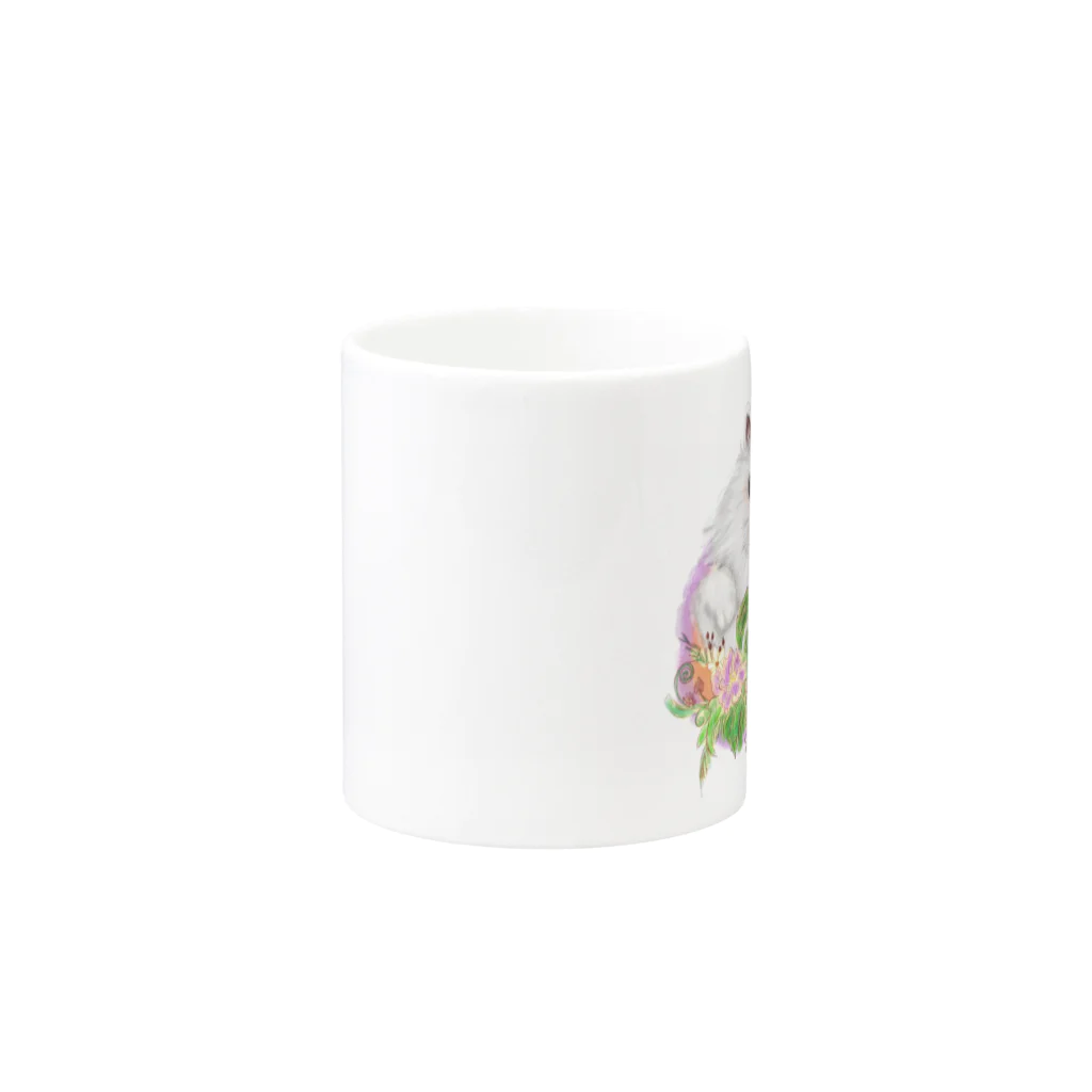 CELLOtoNERIのmeow meow Persian cat Mug :other side of the handle