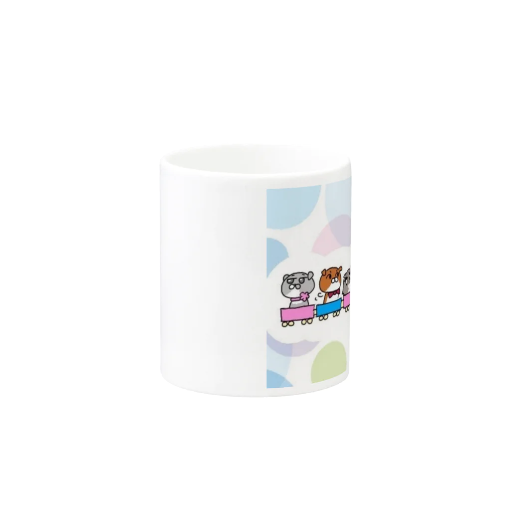 さぼてんのネコミュニケーションのさぼてん家のお出かけ Mug :other side of the handle