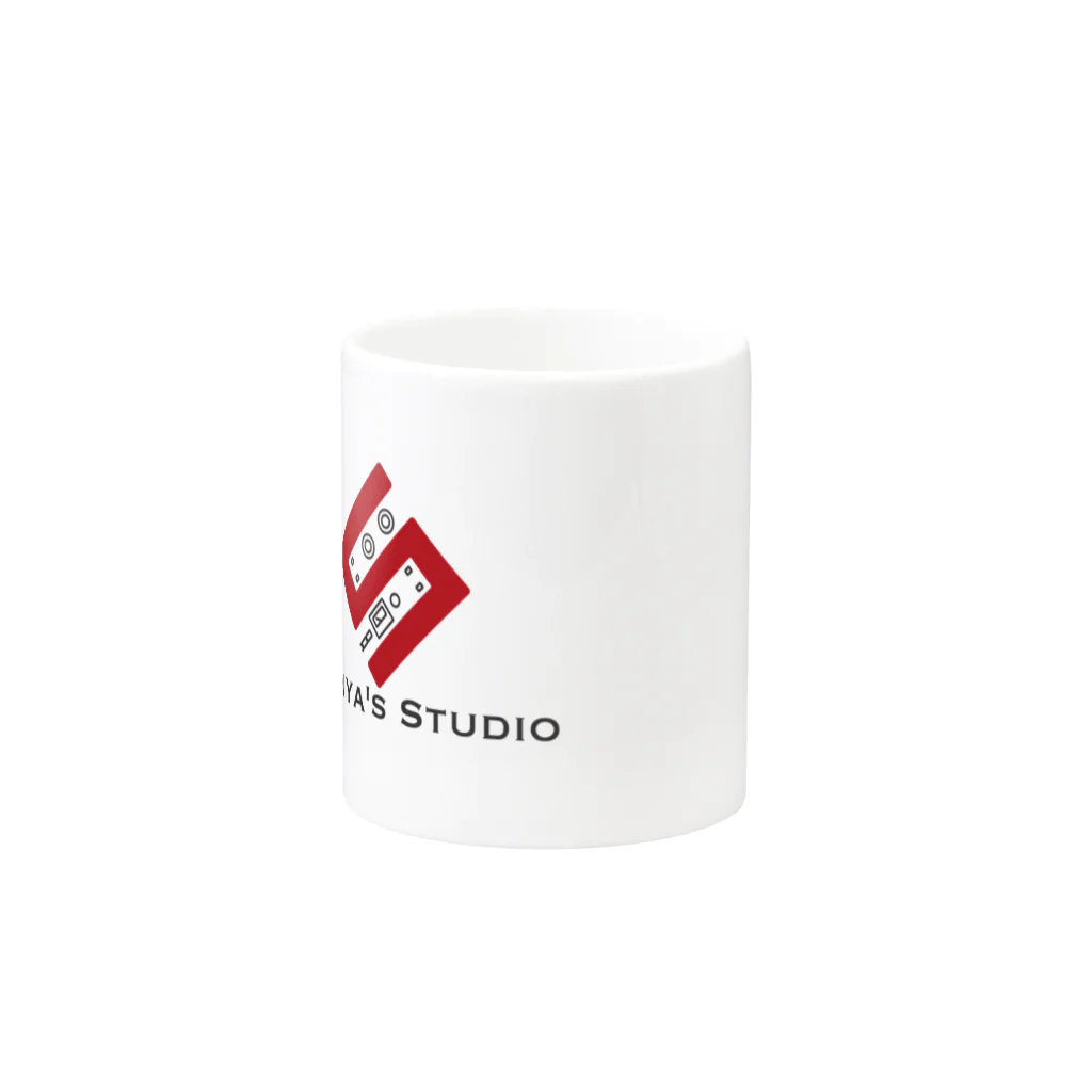 Shinya's StudioのShinya's Studio LOGO マグカップの取っ手の反対面