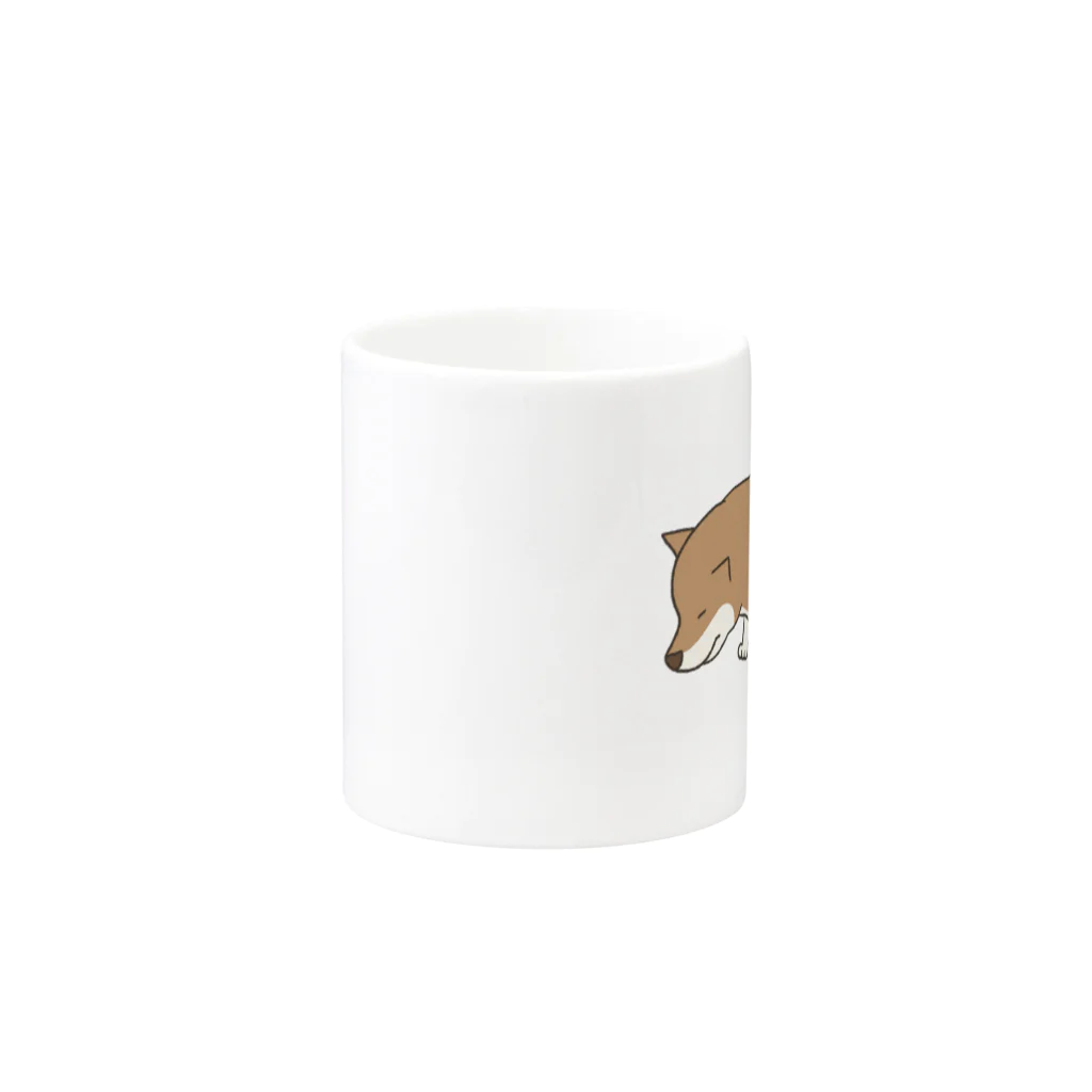 すずらん雑貨店の踏ん張る柴犬 Mug :other side of the handle