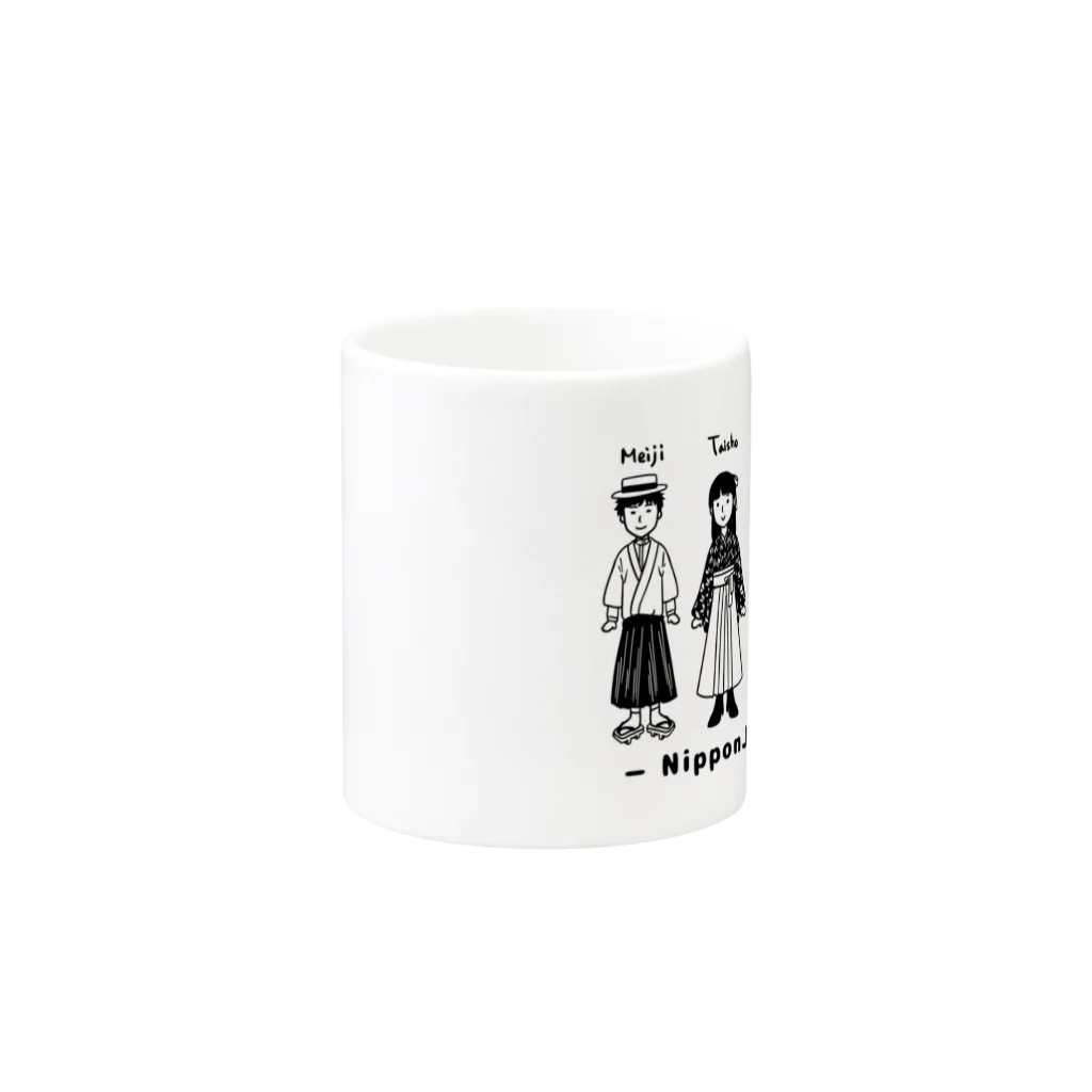 Andiamoの日本人ストーリー近代編（黒） Mug :other side of the handle