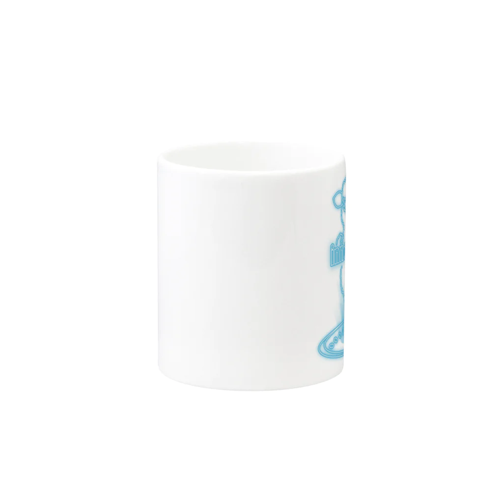 mojokinnのホログ・ラム Mug :other side of the handle