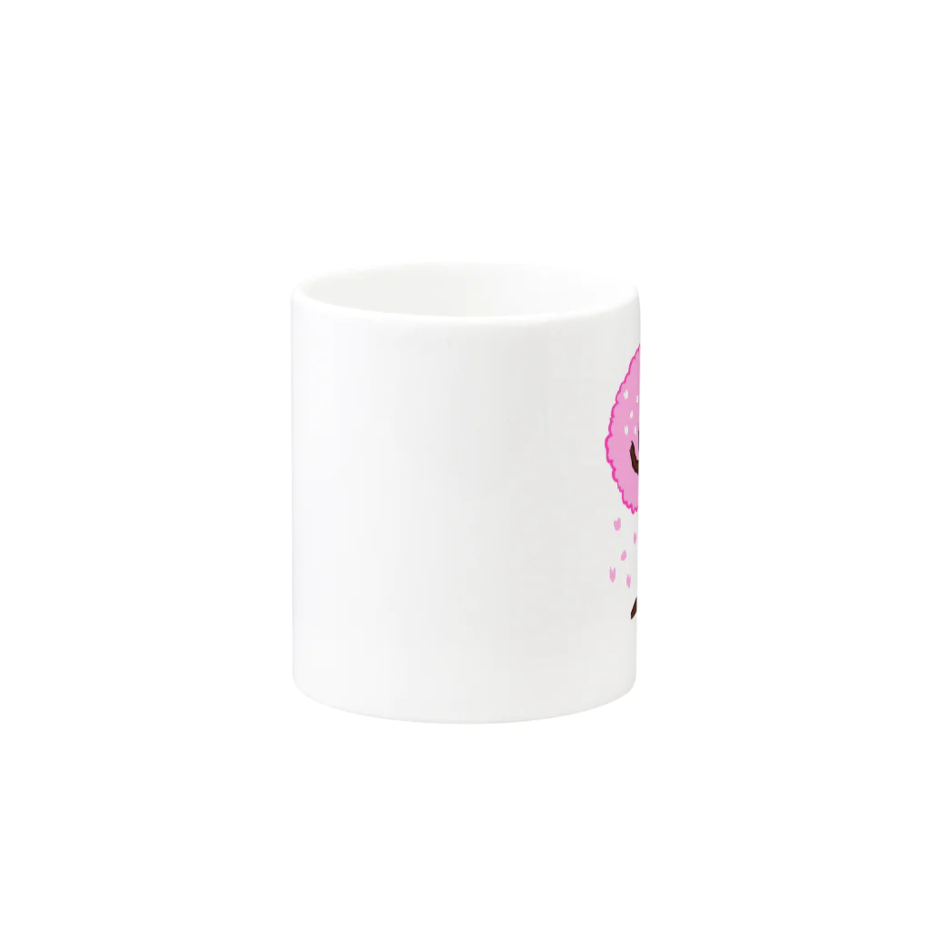 煎餅師匠商店の花見する落花生くん Mug :other side of the handle