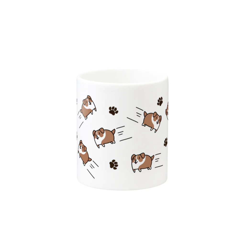 まいたけのスライド犬 Mug :other side of the handle