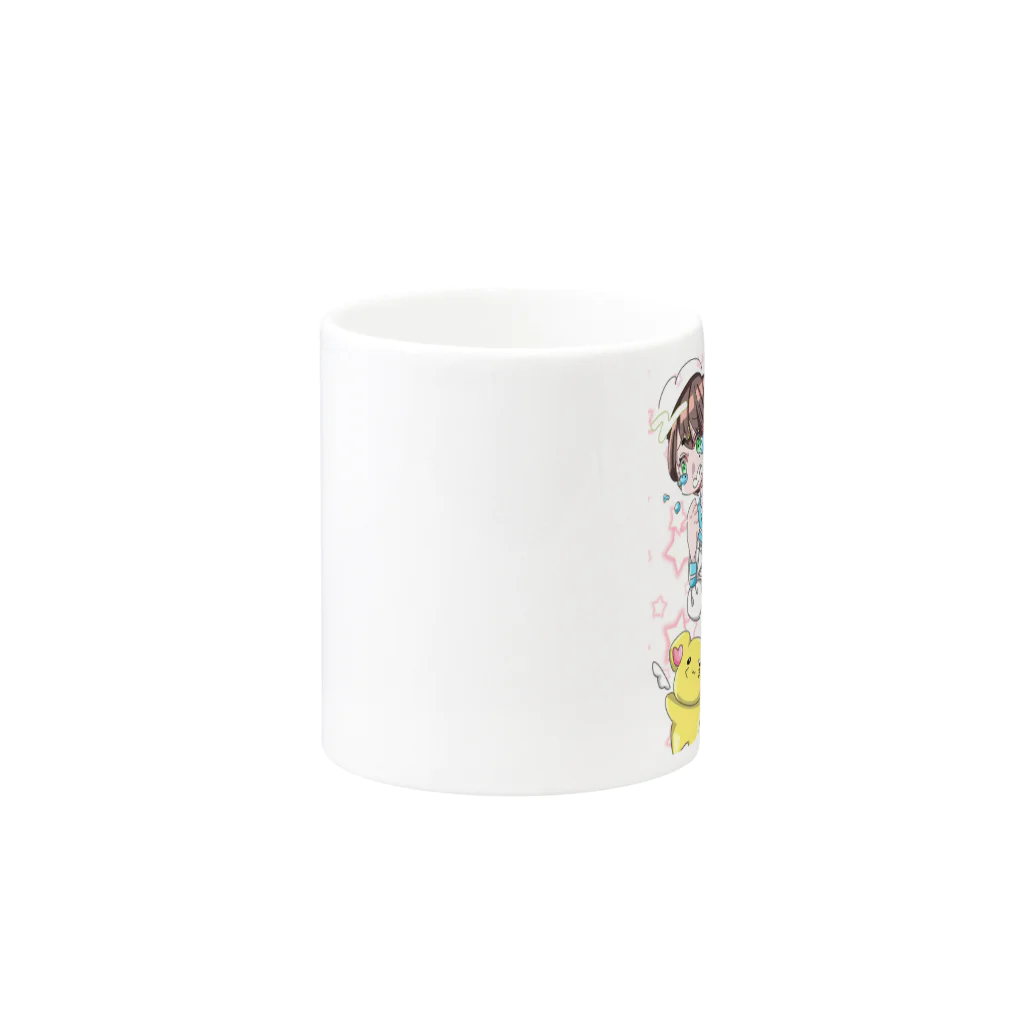 クマ村長のクマグカップ Mug :other side of the handle