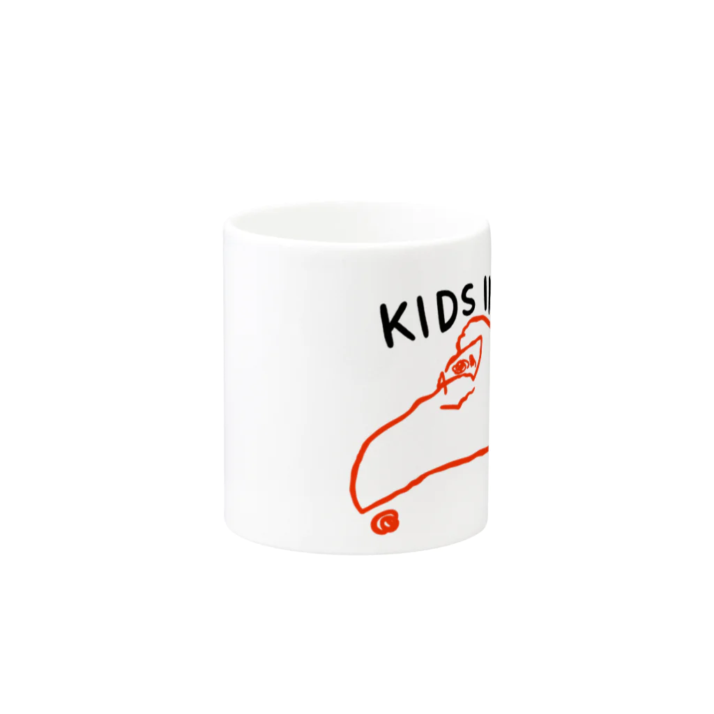 Sayumiのまっくぃン　KIDSinCAR Mug :other side of the handle