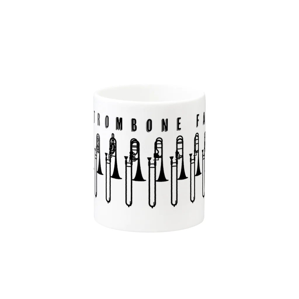 otoshimono-music shopのTHE TROMBONE FAMILY Mug :other side of the handle