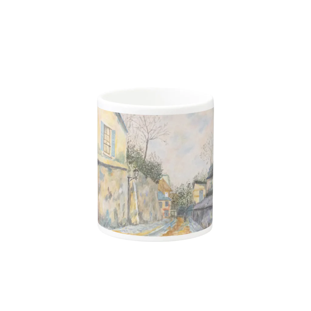 SJMavisのユトリロの幻影：Mirage of Utrillo Mug :other side of the handle