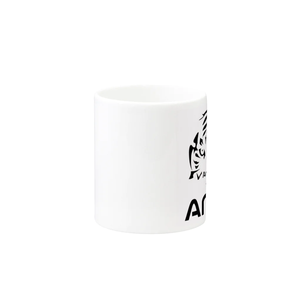 にー【ANMs】のAnimals ホワイトタイガー Mug :other side of the handle