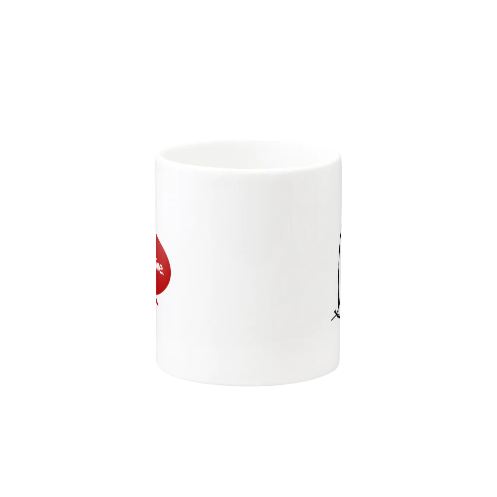 imoimoのニット帽のマグカップ Mug :other side of the handle