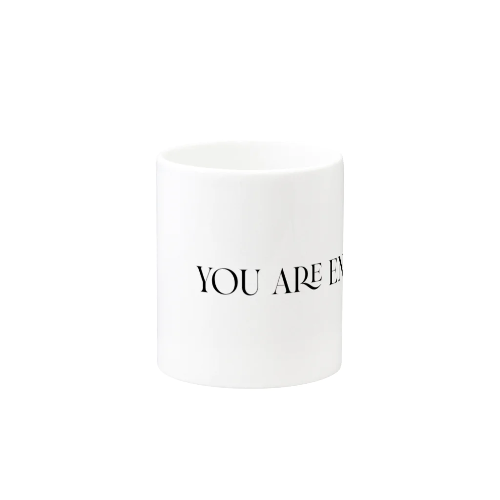 MONETのYOU ARE ENOUGH. Mug :other side of the handle