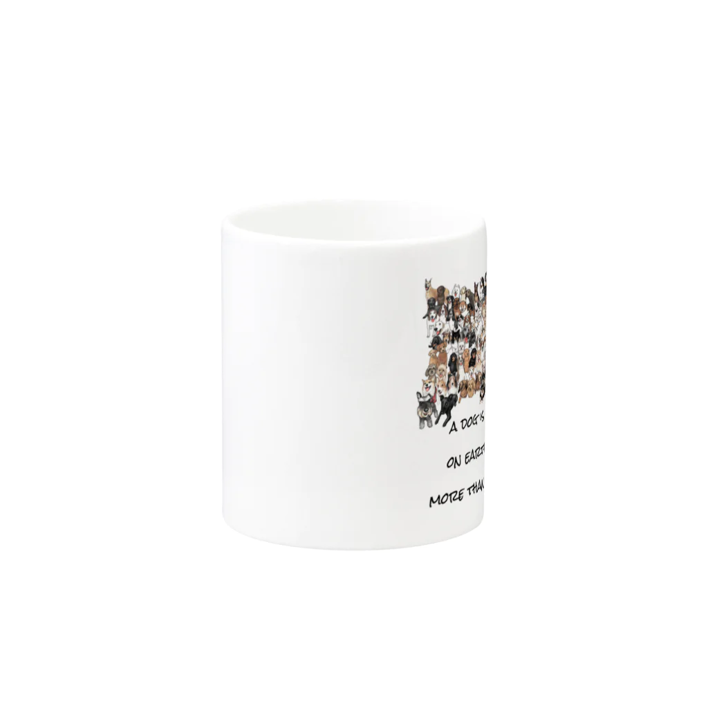 think-a worksのワンコ大集合！ Mug :other side of the handle