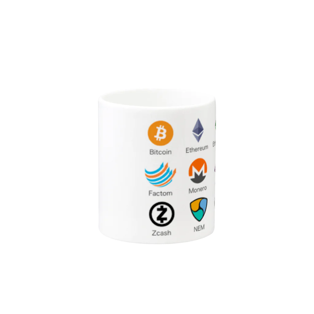 仮想通貨グッズショップの仮想通貨集合2 Mug :other side of the handle