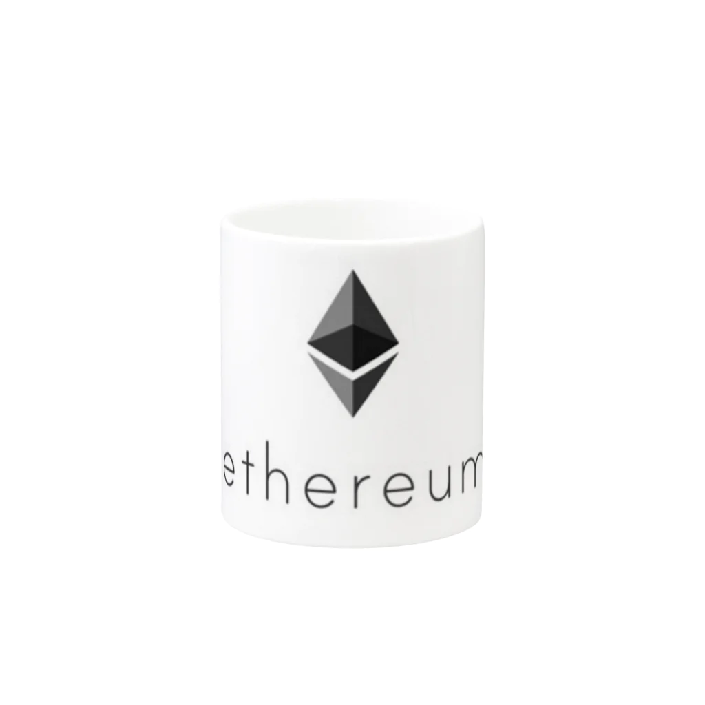 仮想通貨グッズショップのイーサリアム Mug :other side of the handle