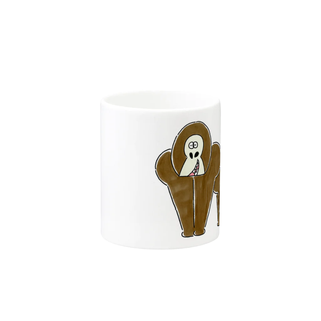 ICHIGOWARPのYAY GORILLA Mug :other side of the handle