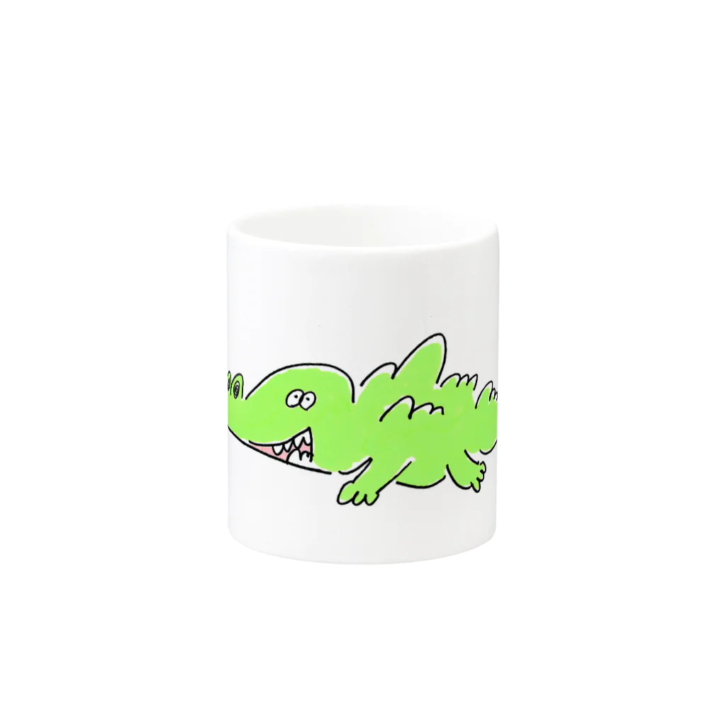 ICHIGOWARPのYAY CROCODILE Mug :other side of the handle