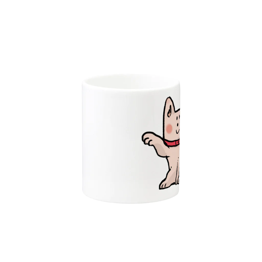 ねここショップの招き犬 Mug :other side of the handle