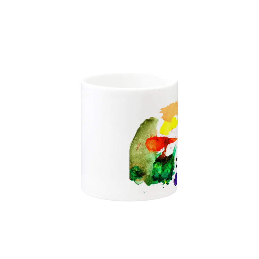 透人(すけると)♭の激しいアクリル絵の具 Mug :other side of the handle