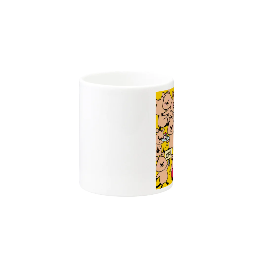 クオッカ☆ラッコ☆ minamoonplusのまいにちクオッカ　Quokka Days  Mug :other side of the handle