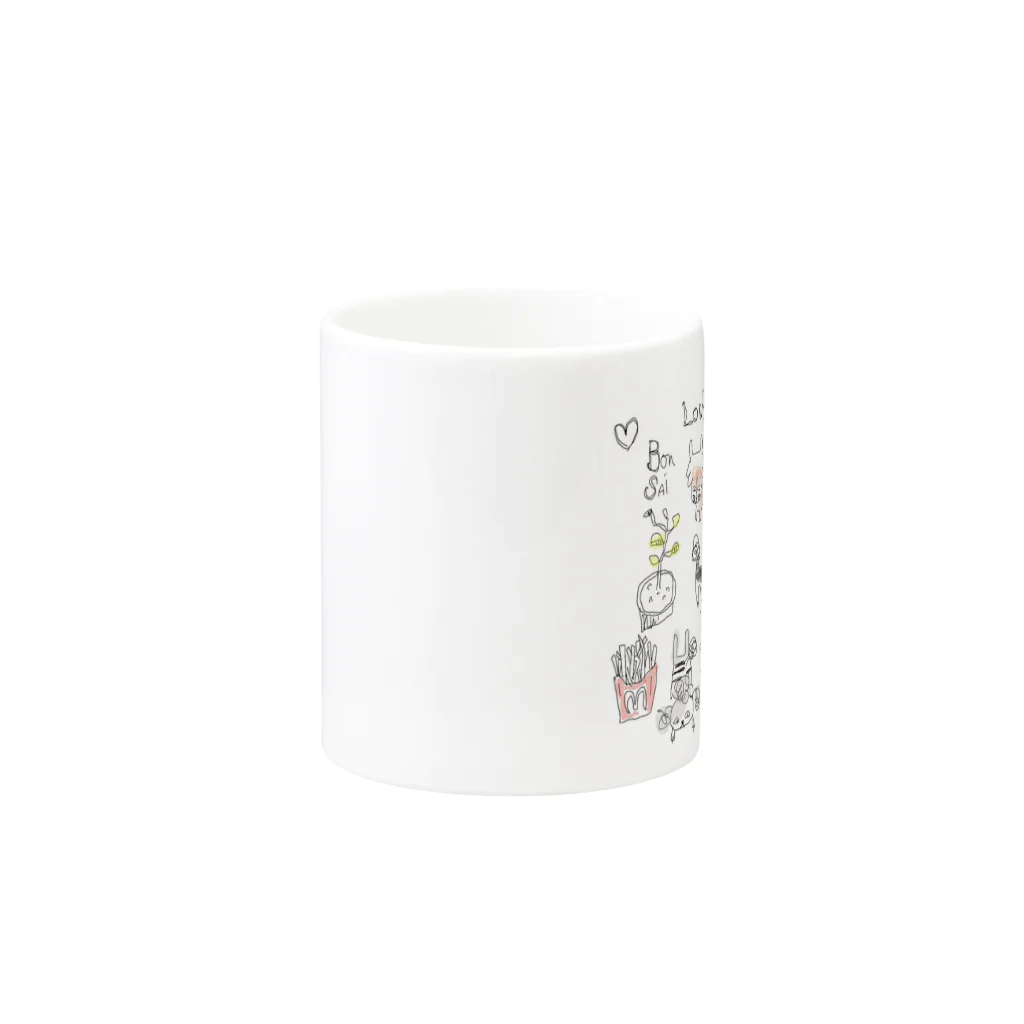 decoboko_fuのみんなともだち Mug :other side of the handle