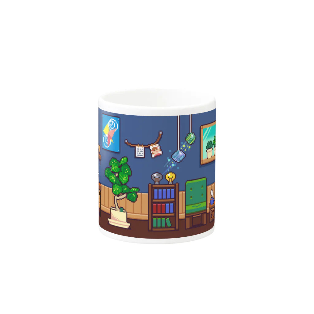 にく、ましましで。の部屋ドット絵 Mug :other side of the handle