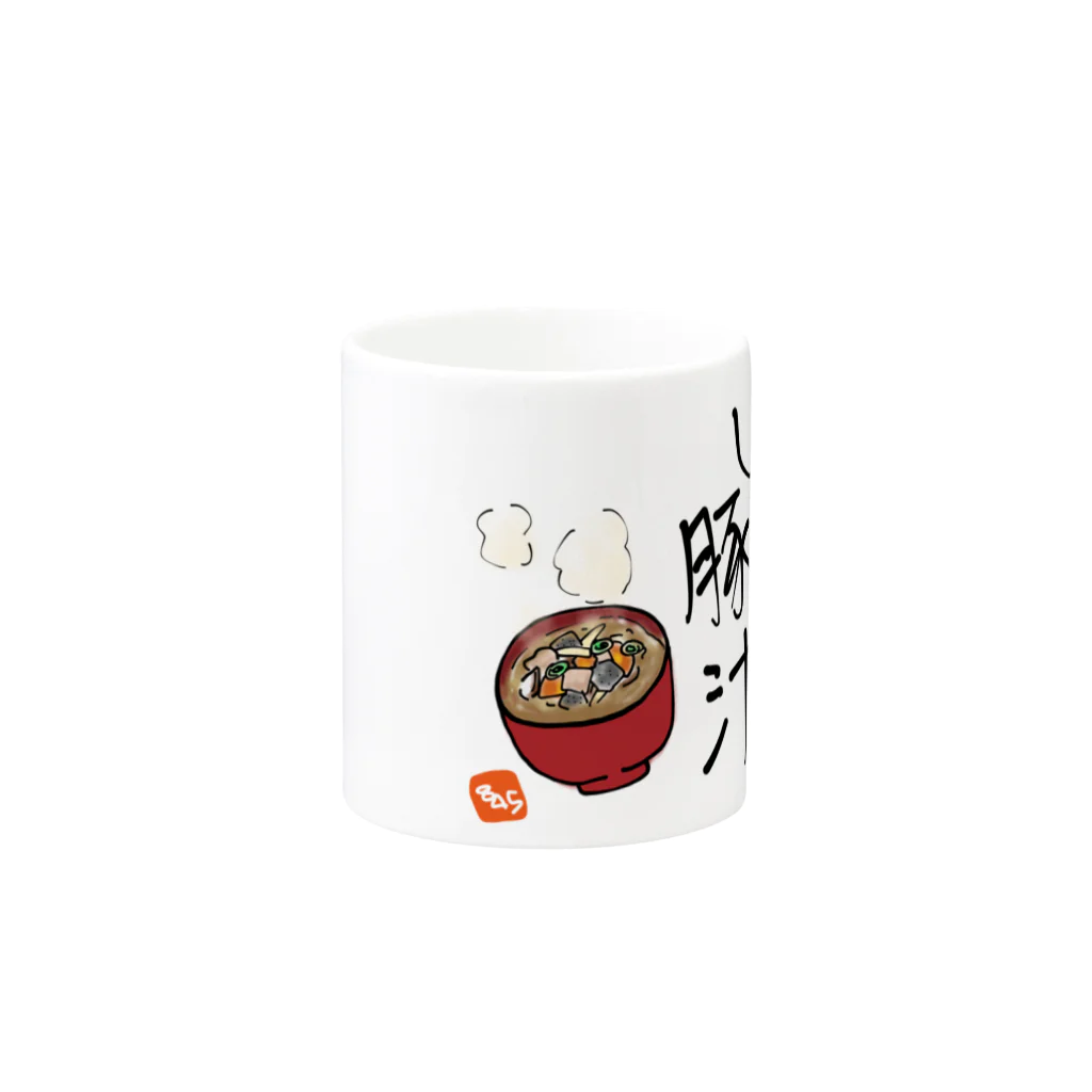 はちよんごの急いては事をし豚汁 Mug :other side of the handle