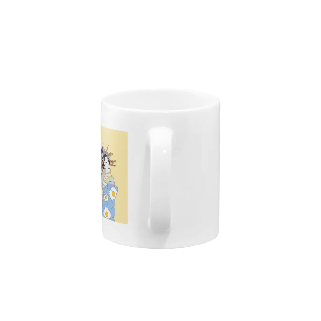 keeeeeep smilingの抱っこは嫌なのよ。thanks but no thanks. Mug :handle