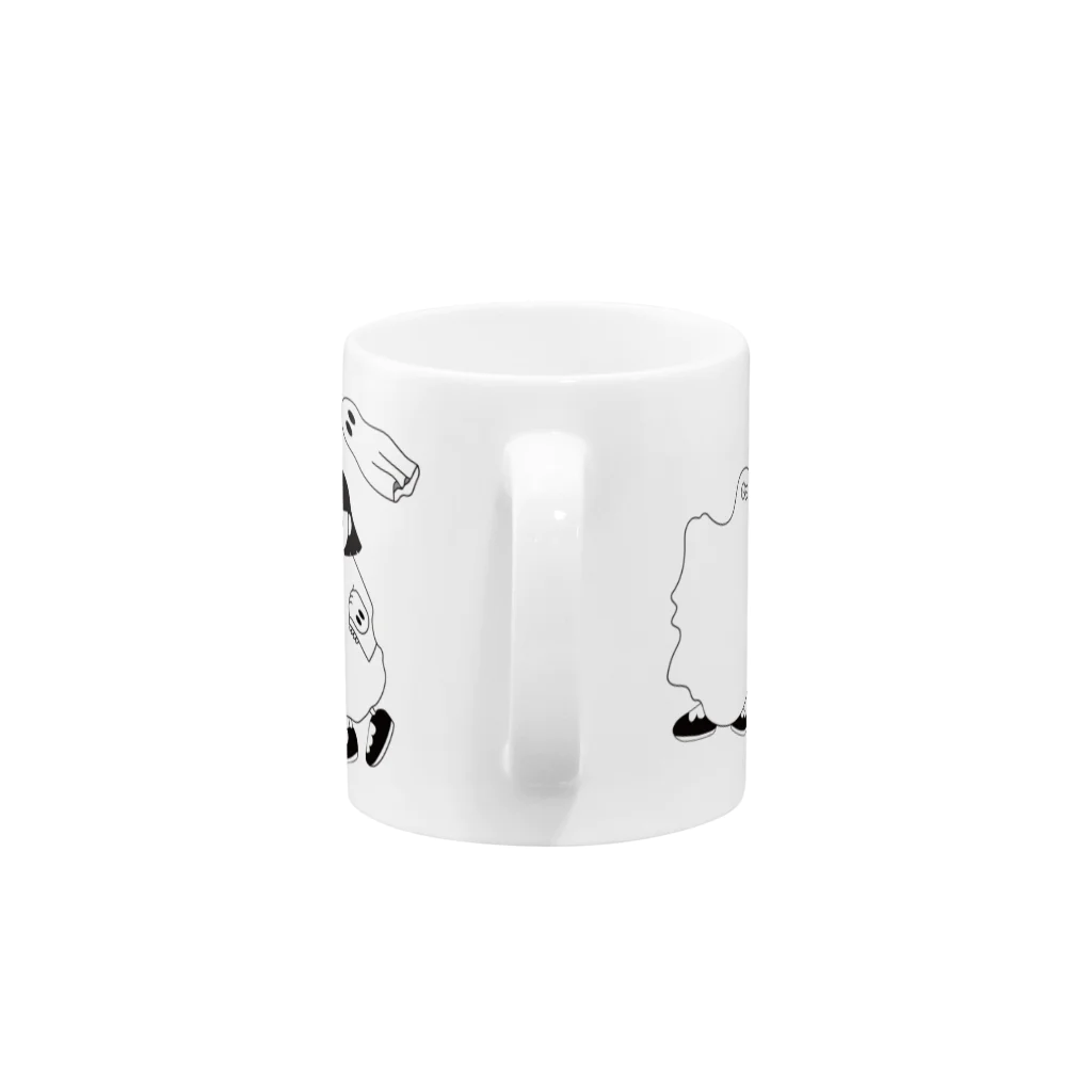 ma5me のおばけma5me集合しましたマグカップ Mug :handle