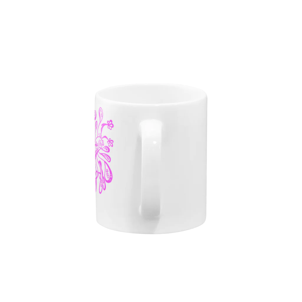 ひなたのgeji geji pink Mug :handle