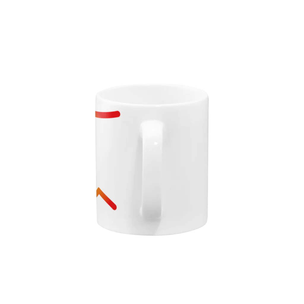 nestori shopの牛の横顔 Mug :handle