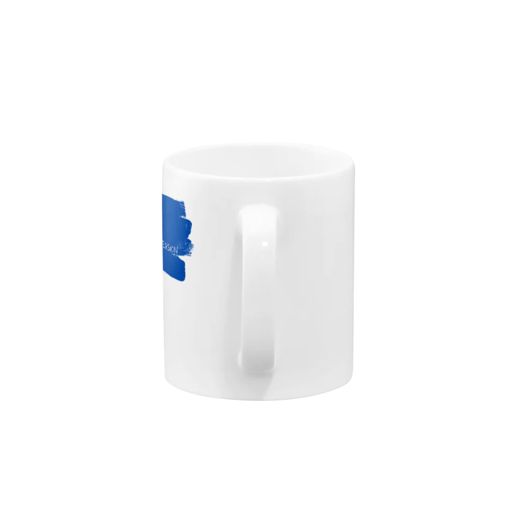 aoi.aoのMy Original Version - colored BLUE Mug :handle