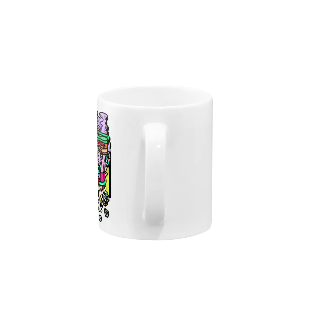 ニウハイスーカのタバコばすけ Mug :handle