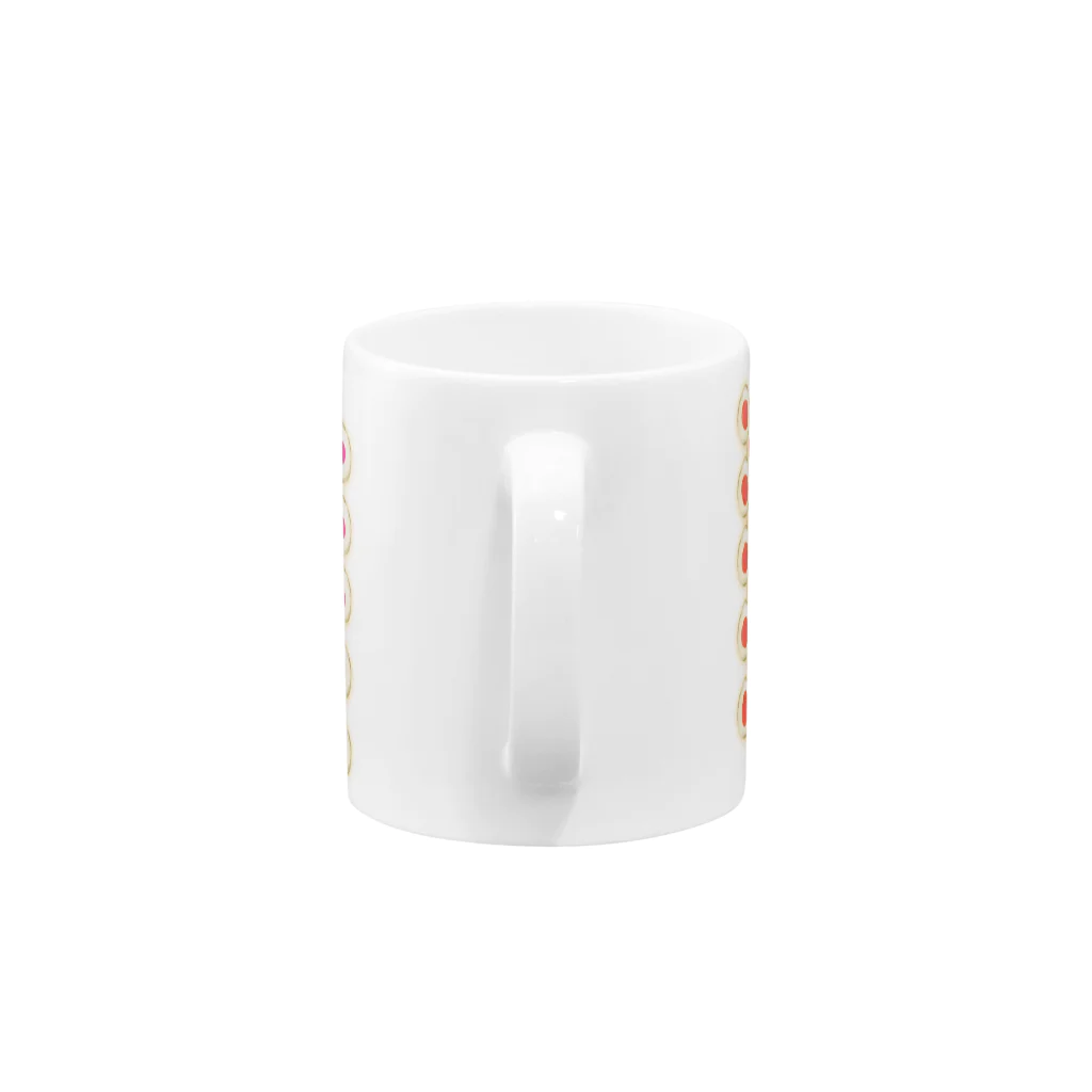 Growsea(グロウシー）のカラフルな目玉焼き Mug :handle
