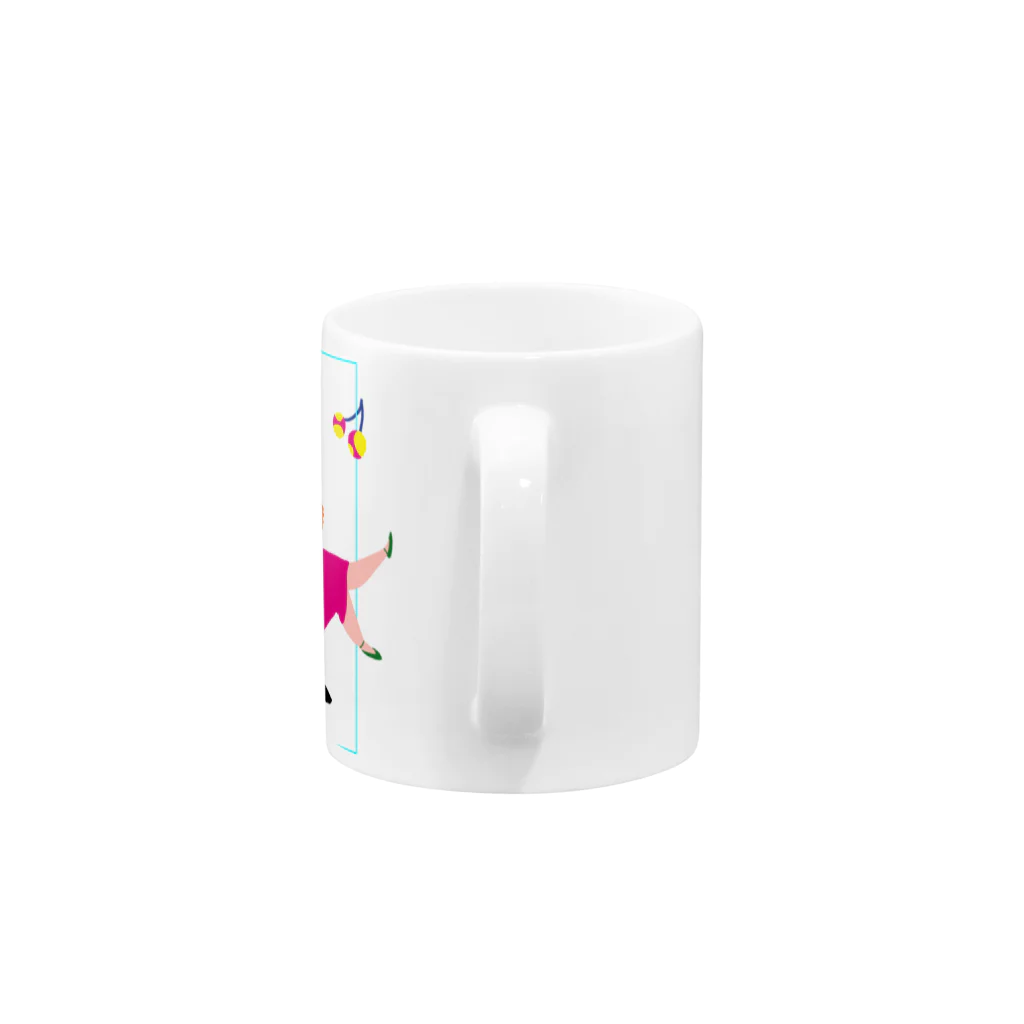 fig-treeの水玉の女04 Mug :handle