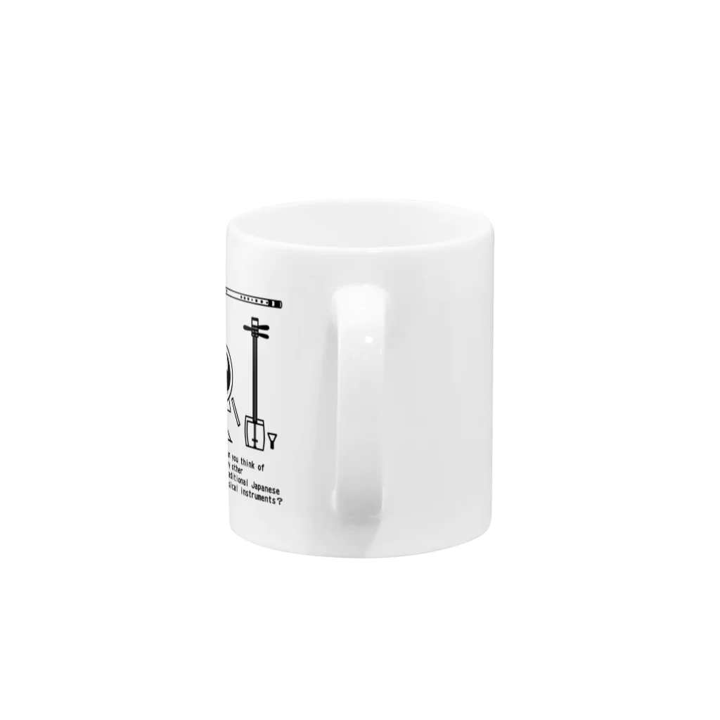 ぺんぎん24の和楽器大集合！(ブラック) Mug :handle