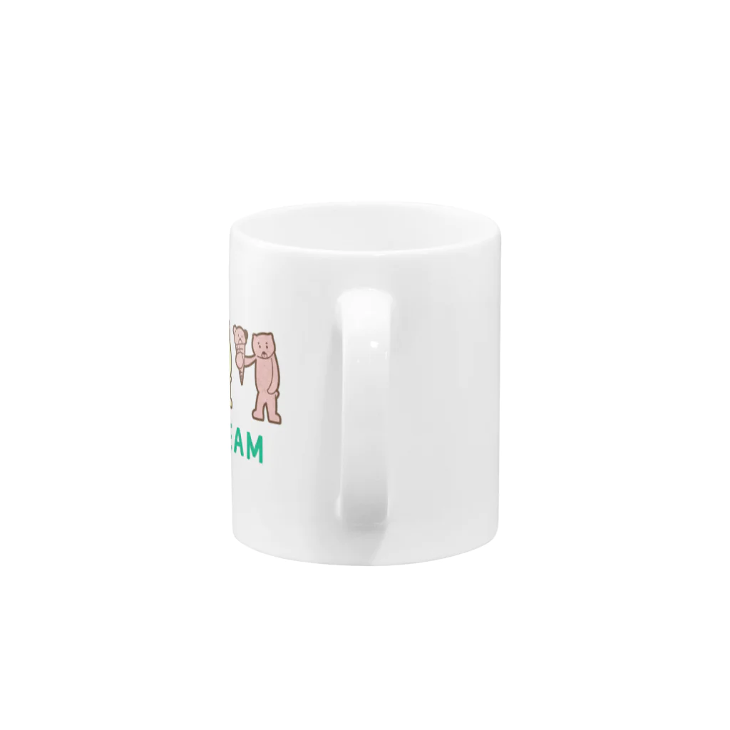 ari designのカラフルアイスクリーム Mug :handle