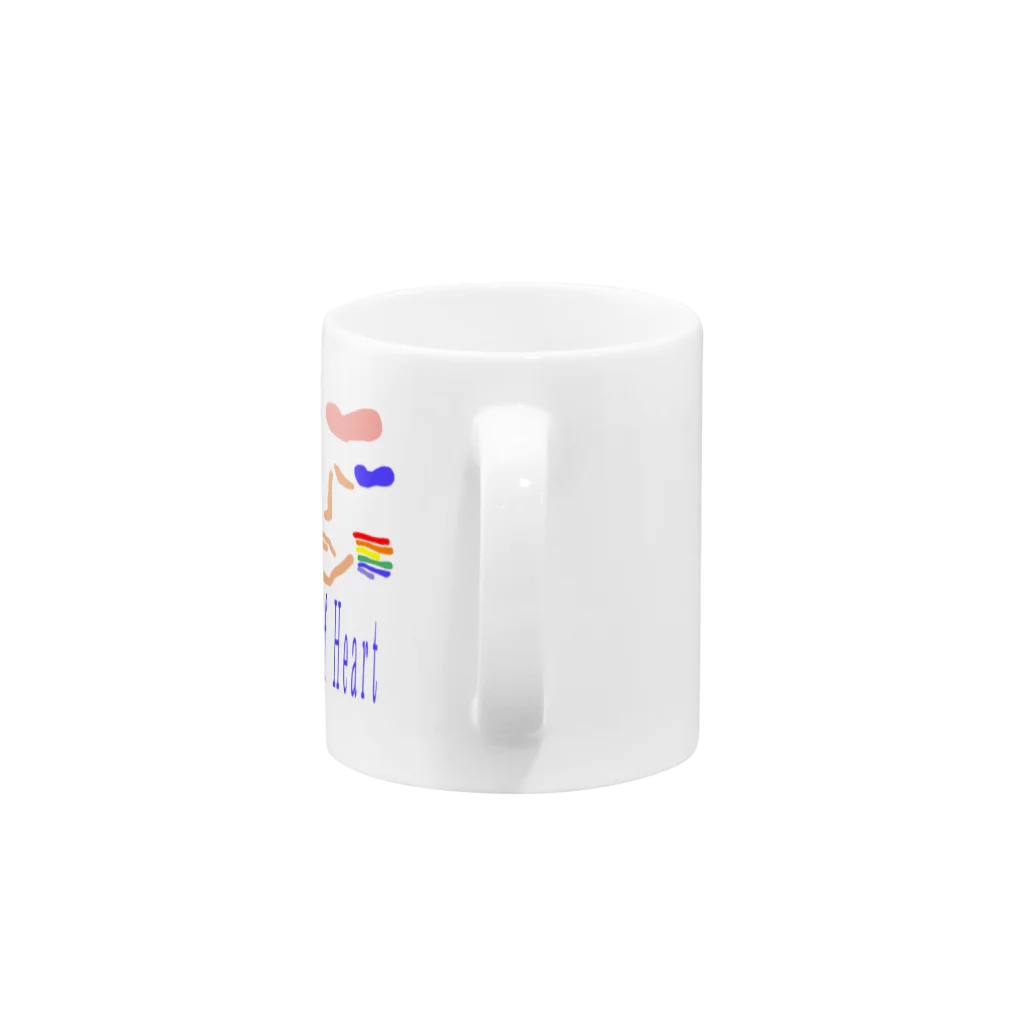 デザイナーkのShape of Heart T/S Mug :handle