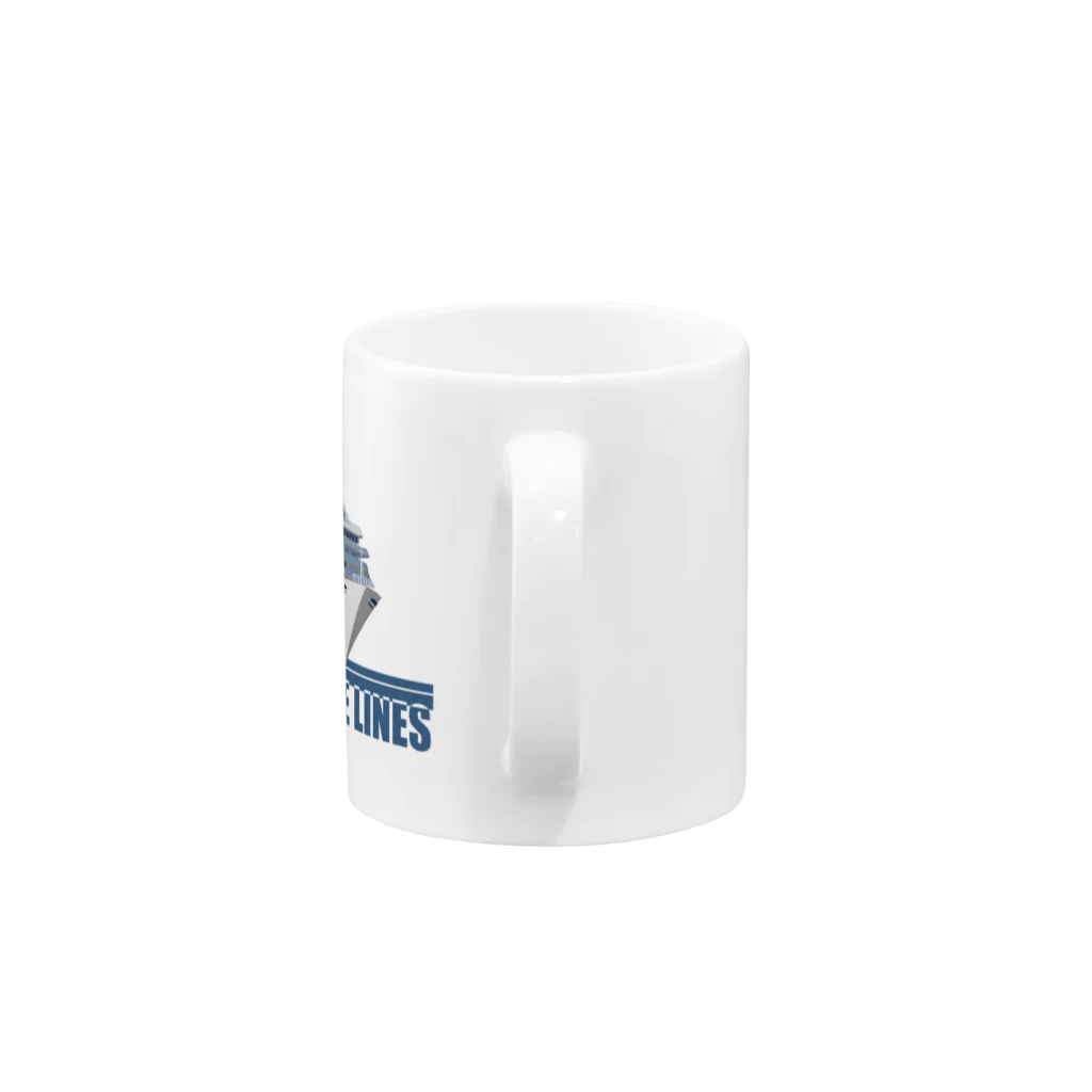 まんもすの豪華客船でクルーズ旅行 Mug :handle