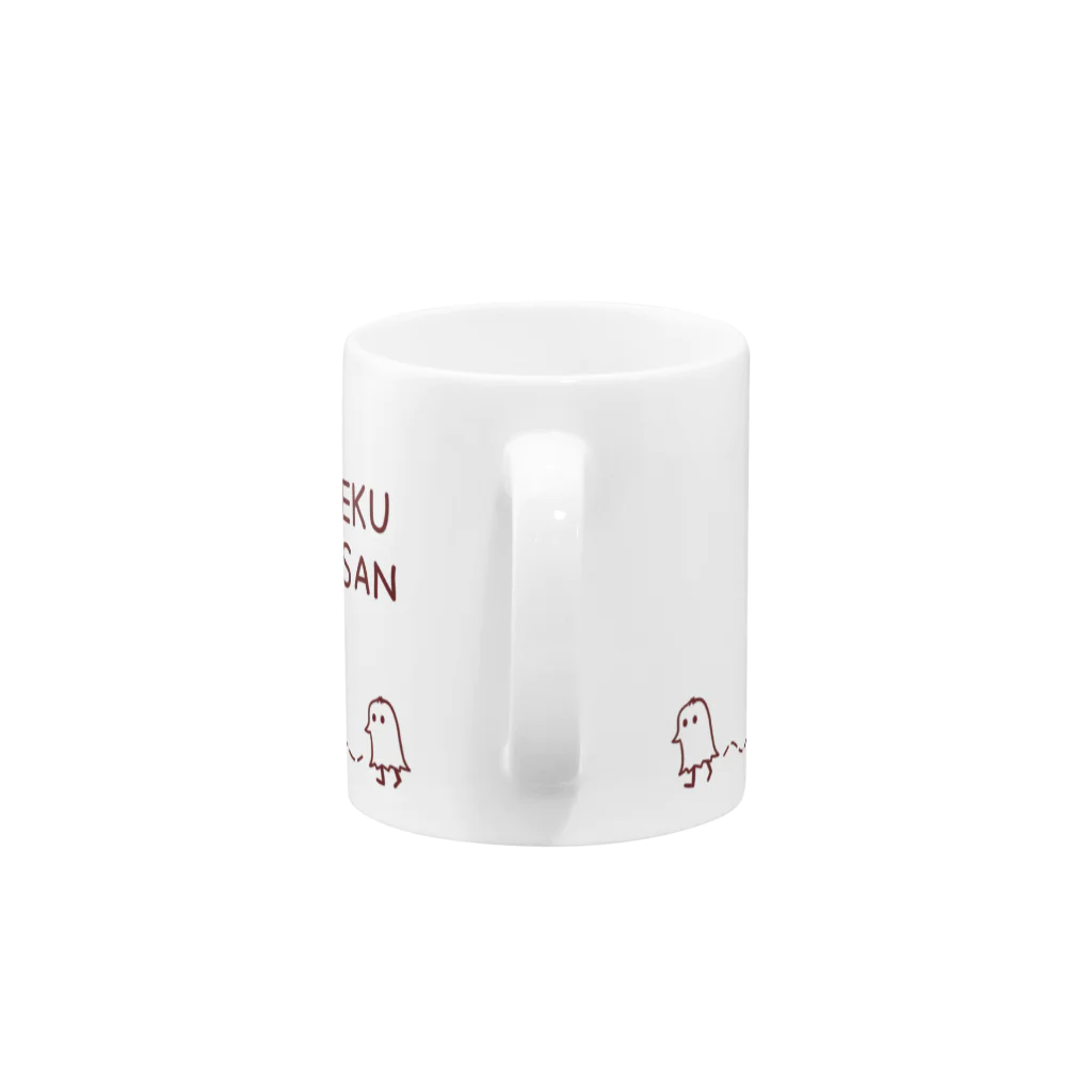 LOBO'S STUDIO公式グッズストアのてくてくタコさん（茶） Mug :handle