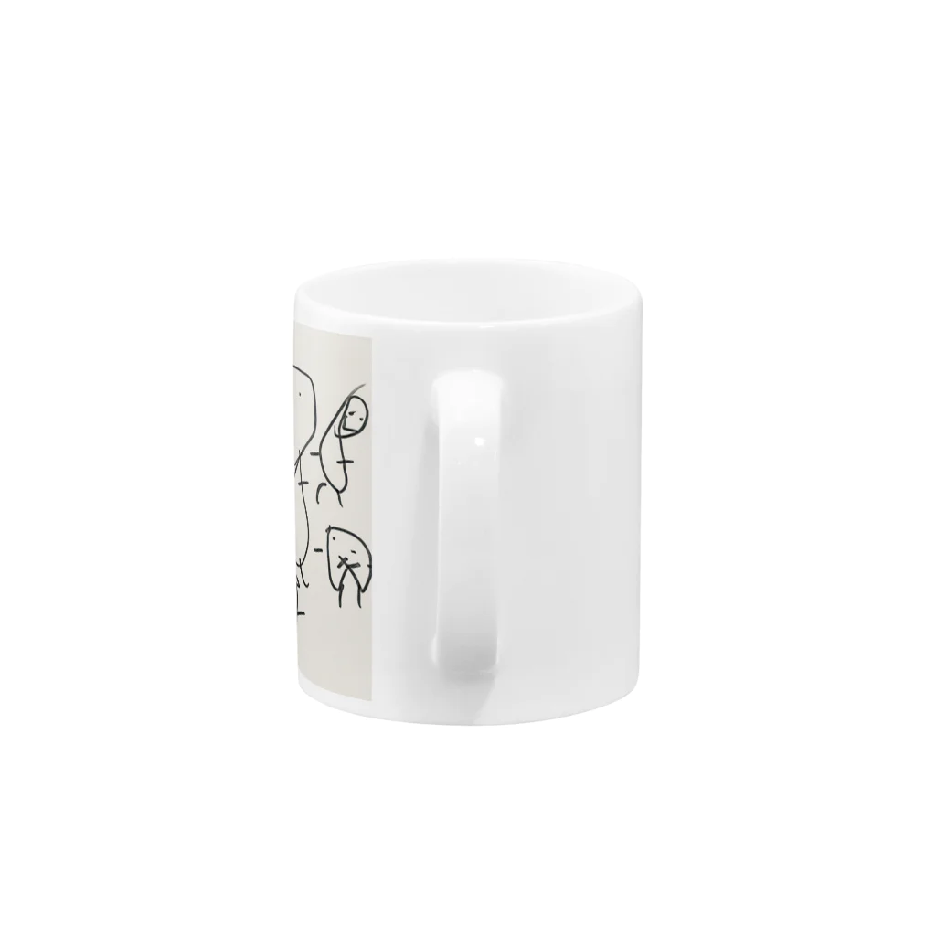 餅の山美術館の芋たち Mug :handle