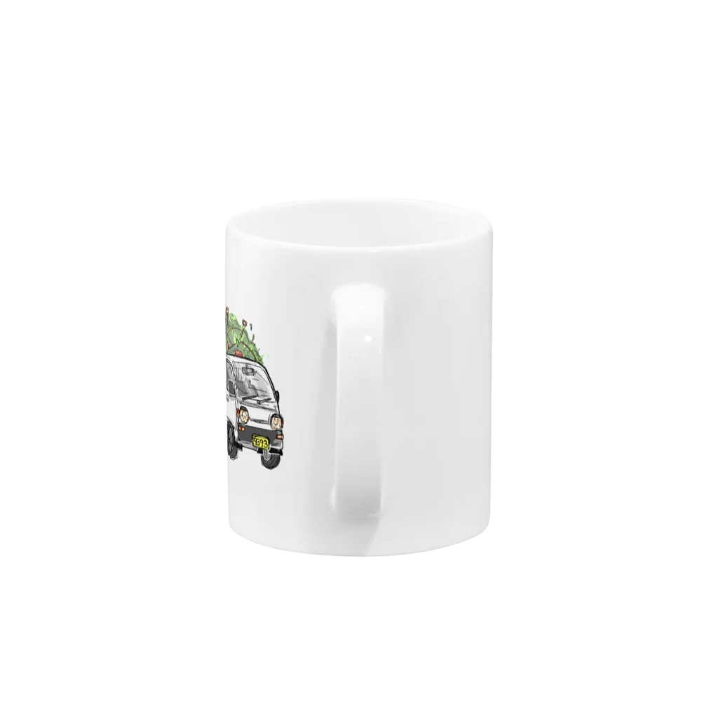 poniponiの草積みすぎた Mug :handle