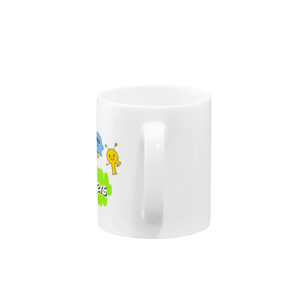 ♡Kawaii♡モンスター SHOPのKawaii Monsters | グリーンロゴ ver. Mug :handle