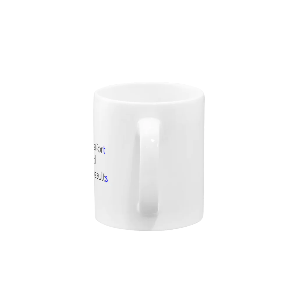 かもラグのラクかものInvisible effort and visible result Mug :handle