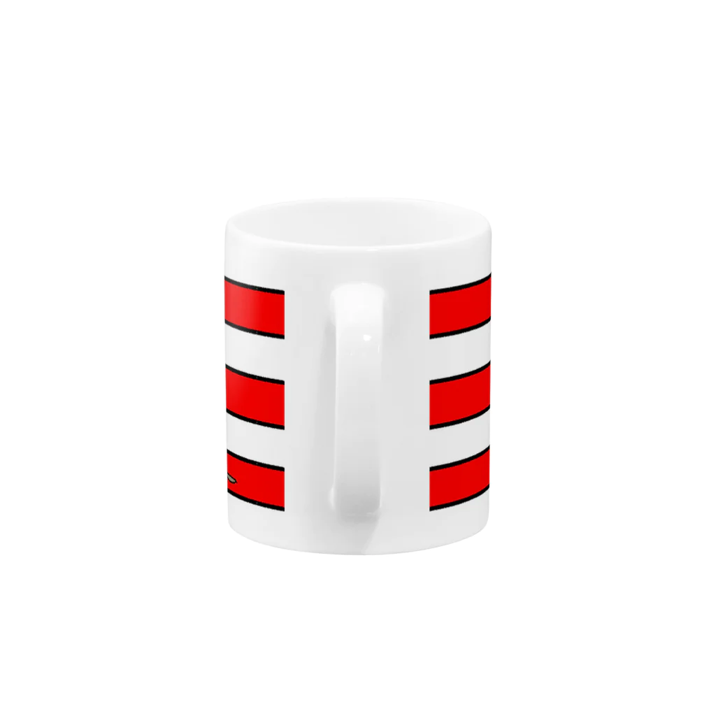 Tawashiのred line with neko Mug :handle