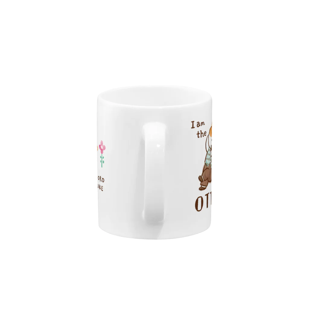 ごろごろにゃんすけのHappy Wedding (オット専用) Mug :handle