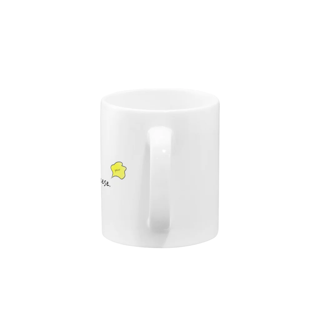 かもラグのラクかものCut the cheese. Mug :handle